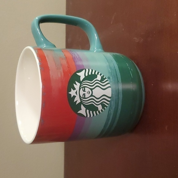 STARBUCKS 2021 Abstract Mug with Mermaid Logo - Picture 1 of 5